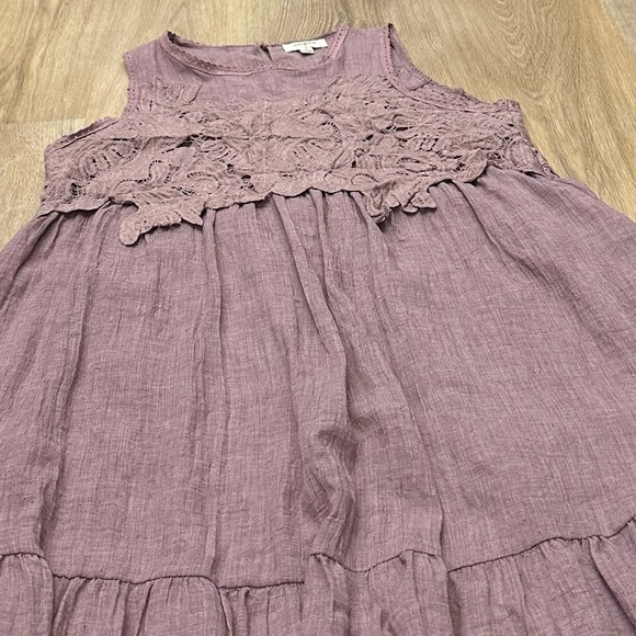 Umgee Purple Embroidered Muslin Dress size S - Picture 7 of 10